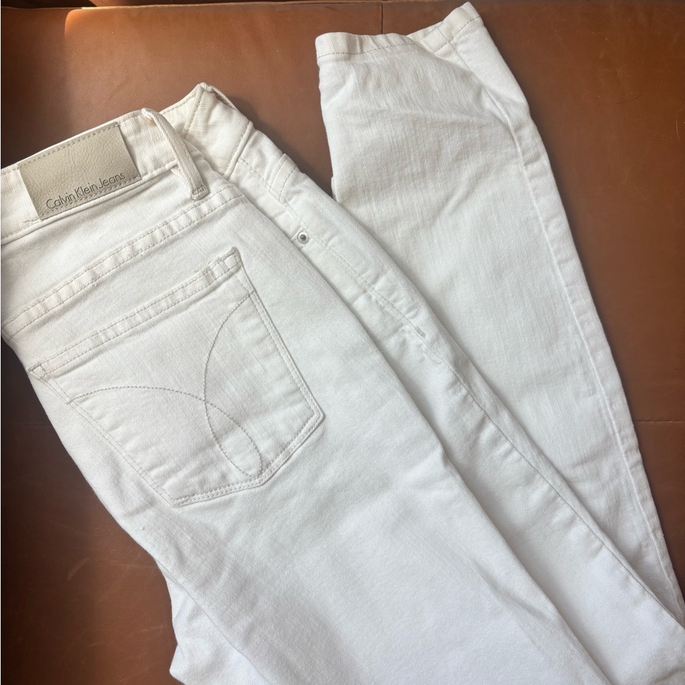 Calvin Klein White Skinny Women's Jeans
